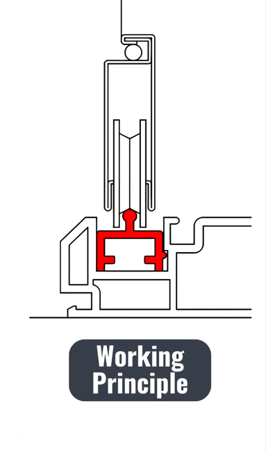 Stainless Steel Sliding Screen Door Track – Heavy-Duty Steel Bottom Track Replacement for Patio and Exterior Doors, Sliding Door Repair Rail- Silvery Finish