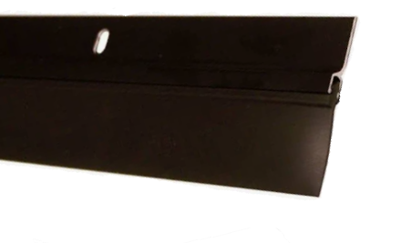 Aluminum & Vinyl Door Bottom Sweep 36" Black Anodized Finish