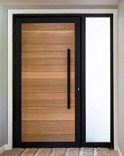 36" Matte Black Stainless Steel Ladder Pull Door Handle, Back-to-Back