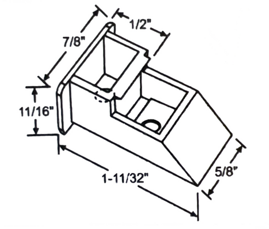 7/8 in. x 1-5/16 in. Nylon Sash Cam Replacements for Channel Balances - Black Pack of 2.