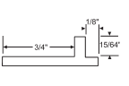 Aluminum Sliding Glass Door Track, Bottom Track Replacement, Chrome - 72" & 96"