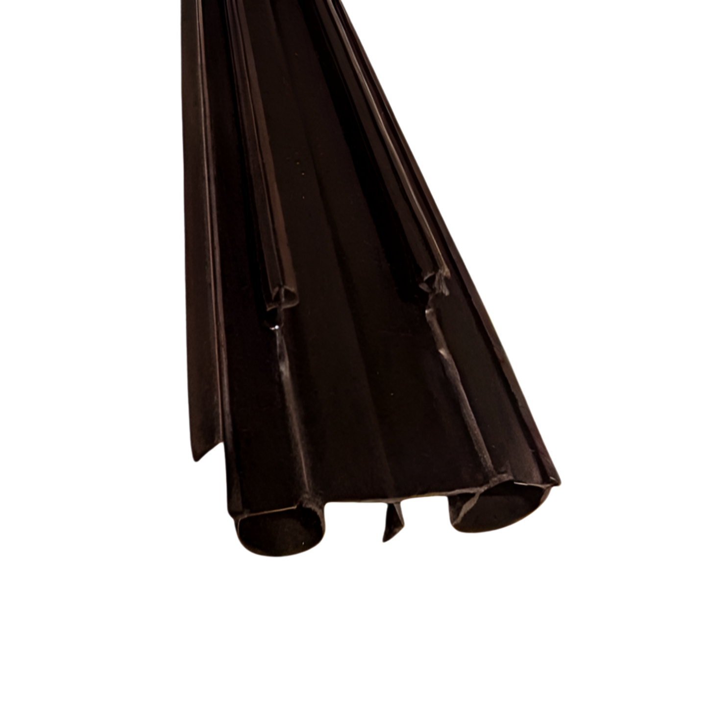 KC Hardware Vinyl Door Bottom Sweep with Notched Kerfs, Weather Stripping Seal, Under Door Seal for Front and Exterior Doors, 7/8" Width, Dark Brown (36 Inch)