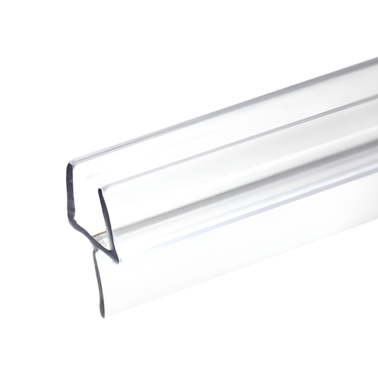 KC Hardware 36 Inch Frameless Clear Shower Door Bottom Seal with Wipe, Shower Door Sweep for 3/8 Glass- Stops Water Leakage and Shower Leaks