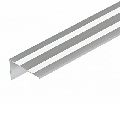 Mill Finish Aluminum Stair Nosing Edge Protector, Slip-Resistant 36"