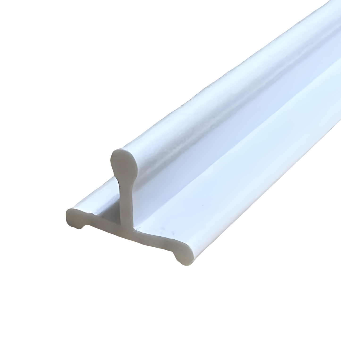 KC Hardware Vinyl Sliding Screen Door Track, Sliding Door Bottom Track Replacement, Patio Screen Door Guide- Flat White Vinyl- 72 Inches