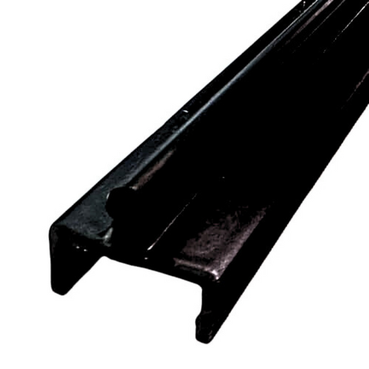 KC Hardware Black Aluminum Sliding Screen Door Bottom Track, Patio Door Track Replacement, Sliding Door Track Repair- 72" Length
