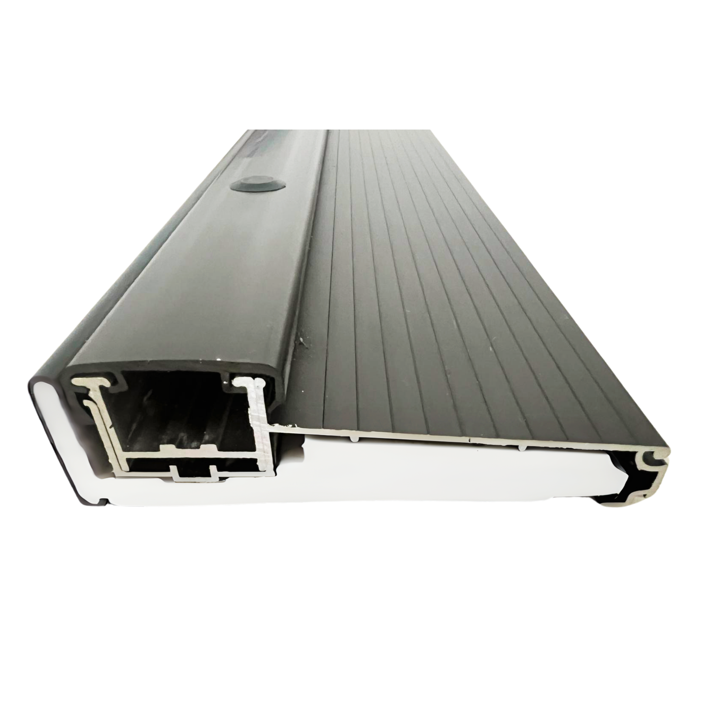 KC Hardware Exterior Door Threshold 4 9/16" Outdoor Swing Black Threshold Heavy Duty Adjustable Aluminum Door Sill Pan for Weatherproof & Easy Install for Residential/Commercial Use- 36" Length