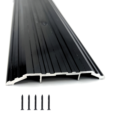 Aluminum Door Threshold 4 in Wide x 1/2 in High, Black Anodized, 36 in 72 in