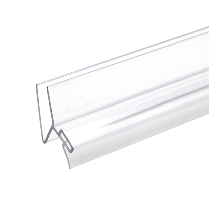 KC Hardware 95 Inch Frameless Shower Door Side H-Jamb Seal, Glass Shower Door Seal Strip (135 Degree) for 3/8 Inch (8-10mm) Thick Glass, Water Guard That Prevents leaks, Ultra Clear
