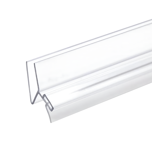 KC Hardware 95 Inch Frameless Shower Door Side H-Jamb Seal, Glass Shower Door Seal Strip (135 Degree) for 3/8 Inch (8-10mm) Thick Glass, Water Guard That Prevents leaks, Ultra Clear