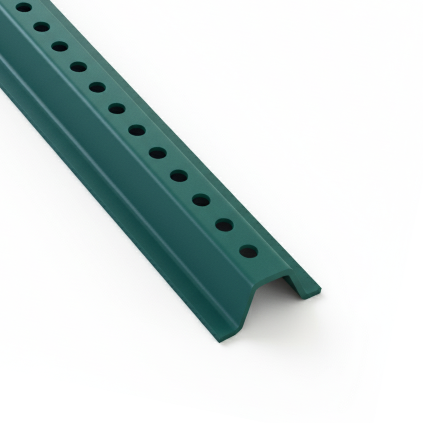 KC Hardware U-Channel Sign Post, Medium Weight | 6' Tall Baked Enamel Steel Post - Pack of 3