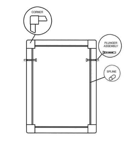 Window Screen Plunger Latches Windows Screen Replacement Plunger Pin Set 5/32 x 1-1/2 Inch for 3/4" Screen Frame Window Spring Replacement Parts, 25 Pack- White Color