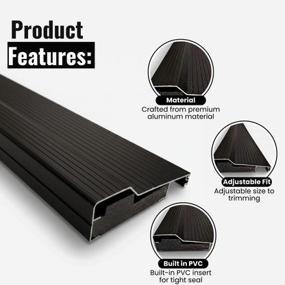 Aluminum Threshold Extension, Heavy-Duty Door Threshold Extender for Existing Threshold