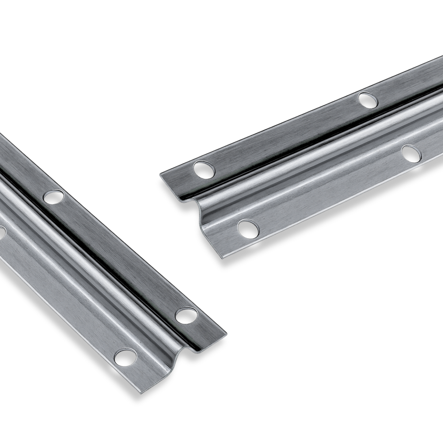 KC Hardware Stainless Steel Sliding Glass Door Screw Down Track, Inverted V Bottom Track for Sliding Screen Doors- Satin Anodized