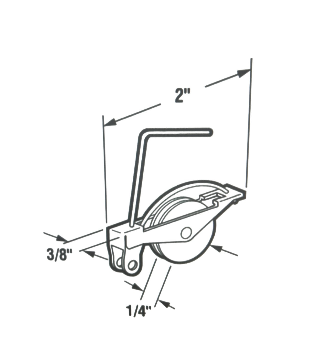 Sliding Screen Door Tension Spring with Concave Plastic Rollers, Tension Spring Wheels for Sliding Screen Doors- 1-1/4”Diameter- Pack of 2, Gold, KCS-0524