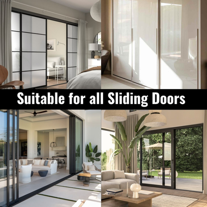 KC Hardware Black Aluminum Sliding Screen Door Bottom Track, Patio Door Track Replacement, Sliding Door Track Repair- 72" Length