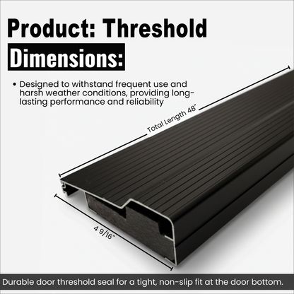 Aluminum Threshold, Heavy-Duty Door