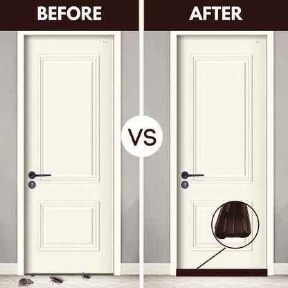 KC Hardware Vinyl Door Bottom Sweep with Notched Kerfs, Weather Stripping Seal, Under Door Seal for Front and Exterior Doors, 7/8" Width, Dark Brown (36 Inch)