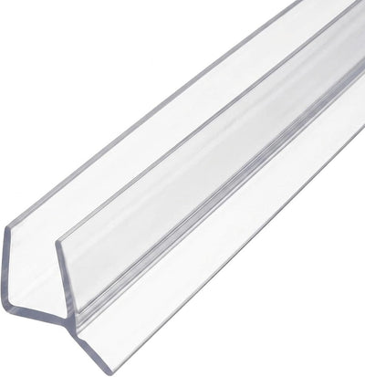 Clear PVC Shower Door Side Seal & Wipe – Leak Guard for Glass - 95 Inch