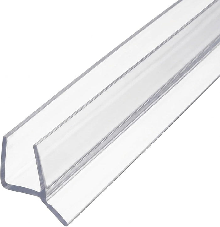 Clear PVC Shower Door Side Seal & Wipe – Leak Guard for Glass - 95 Inch