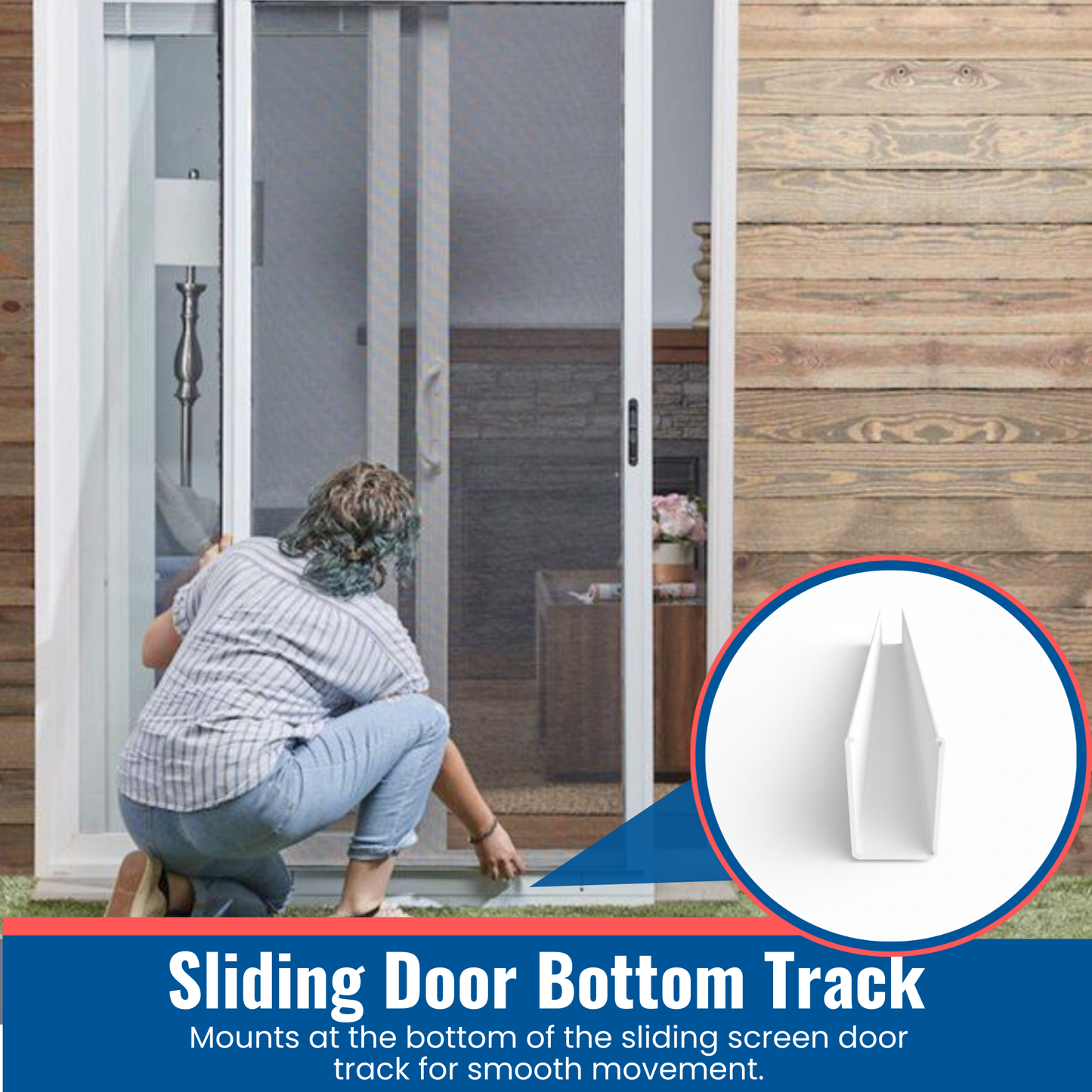KC Hardware Aluminum Top U Channel Frame 5/8" Wide x 1" Tall for Sliding Screen Door, Weather Resistant Sliding Screen Patio Door Channel - White, 72"(Pack of 1)