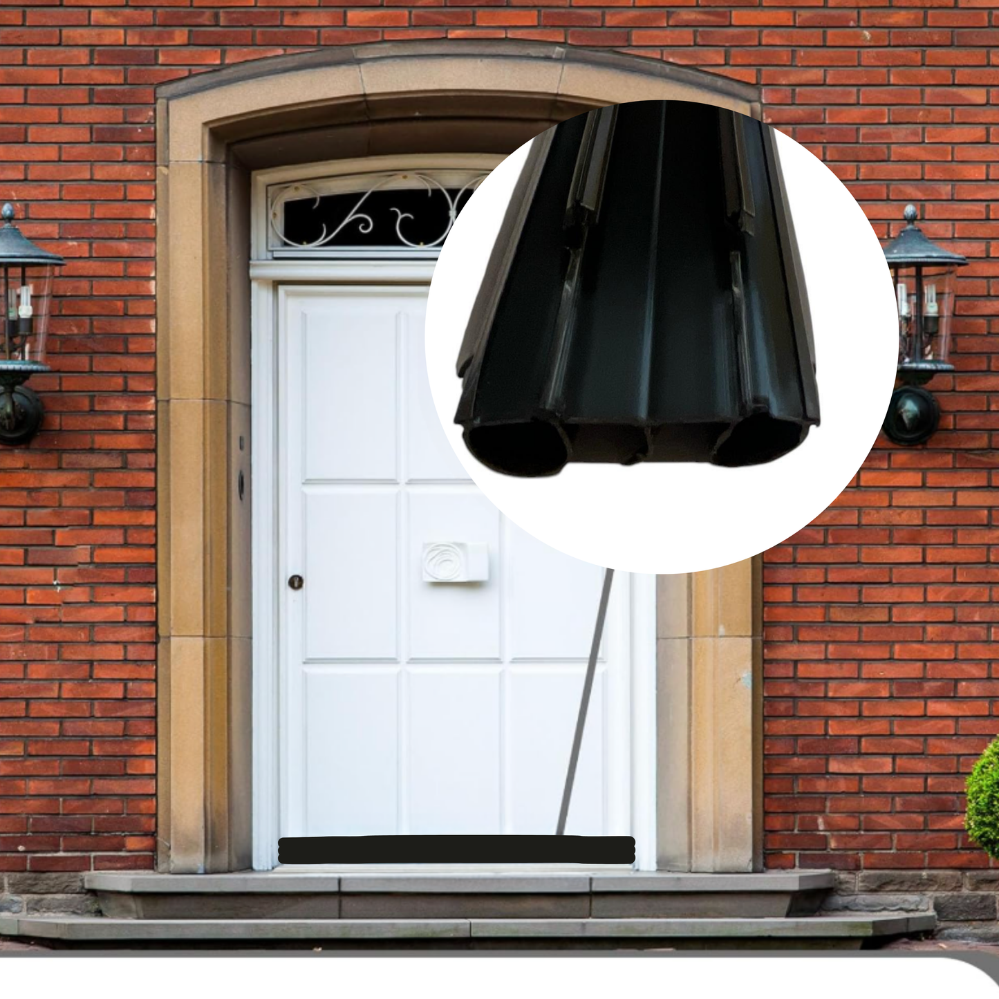 KC Hardware Vinyl Door Bottom Sweep with Notched Kerfs, Weather Stripping Seal, Under Door Seal for Front and Exterior Doors, 7/8" Width, Dark Brown (36 Inch)