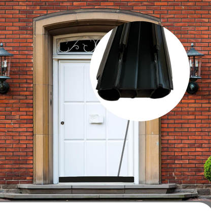 KC Hardware Vinyl Door Bottom Sweep with Notched Kerfs, Weather Stripping Seal, Under Door Seal for Front and Exterior Doors, 7/8" Width, Dark Brown (36 Inch)