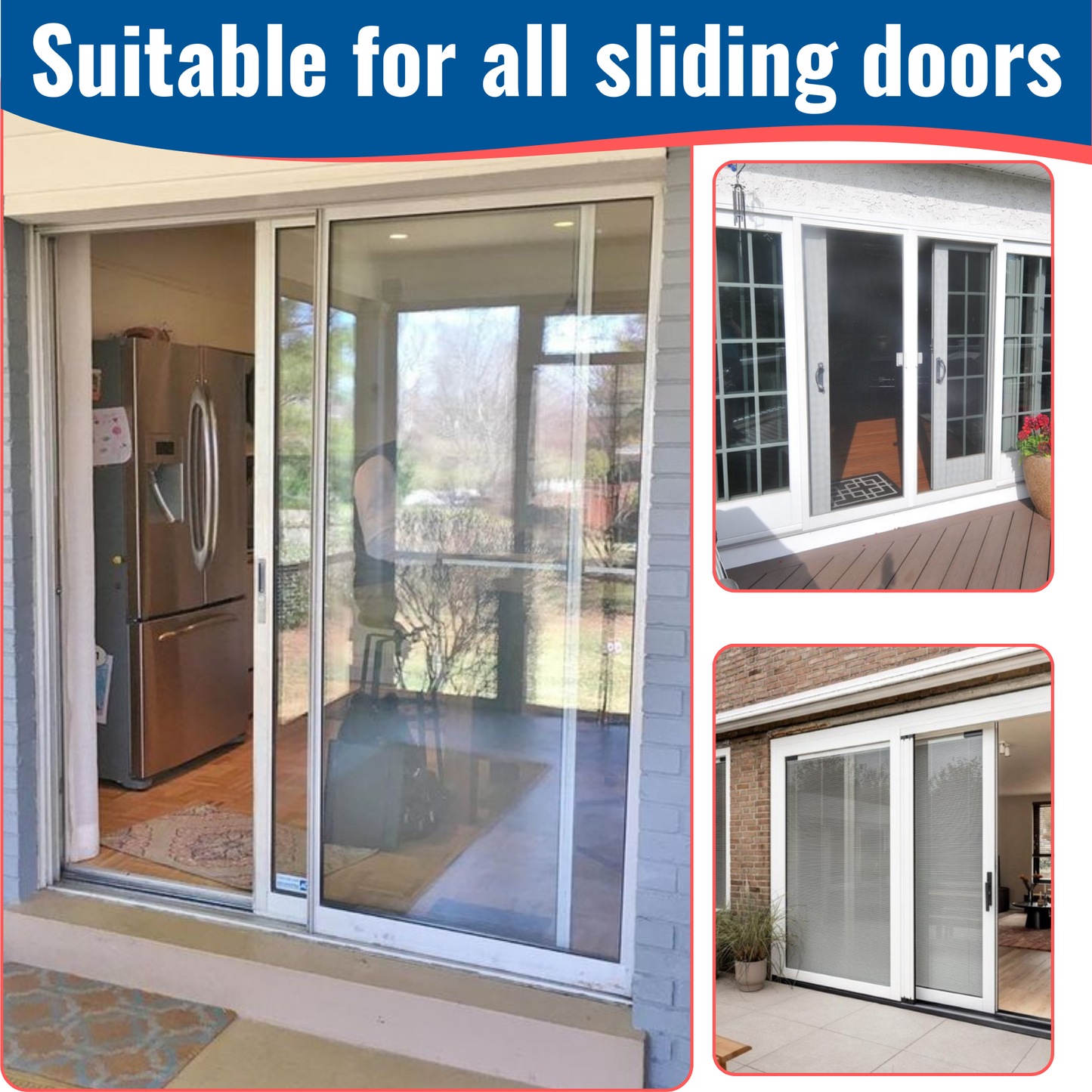 KC Hardware Aluminum Side U Channel Frame 5/8" Wide x 1/2" Tall for Sliding Screen Door, Weather Resistant Sliding Screen Patio Door Channel (White, 72" (Pack of 1)