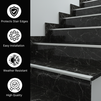 KC Hardware 2-3/4" X 1-1/2" SILL Nosing Aluminum Stair Nosing Stair Edge Protector - Mill 36" length.