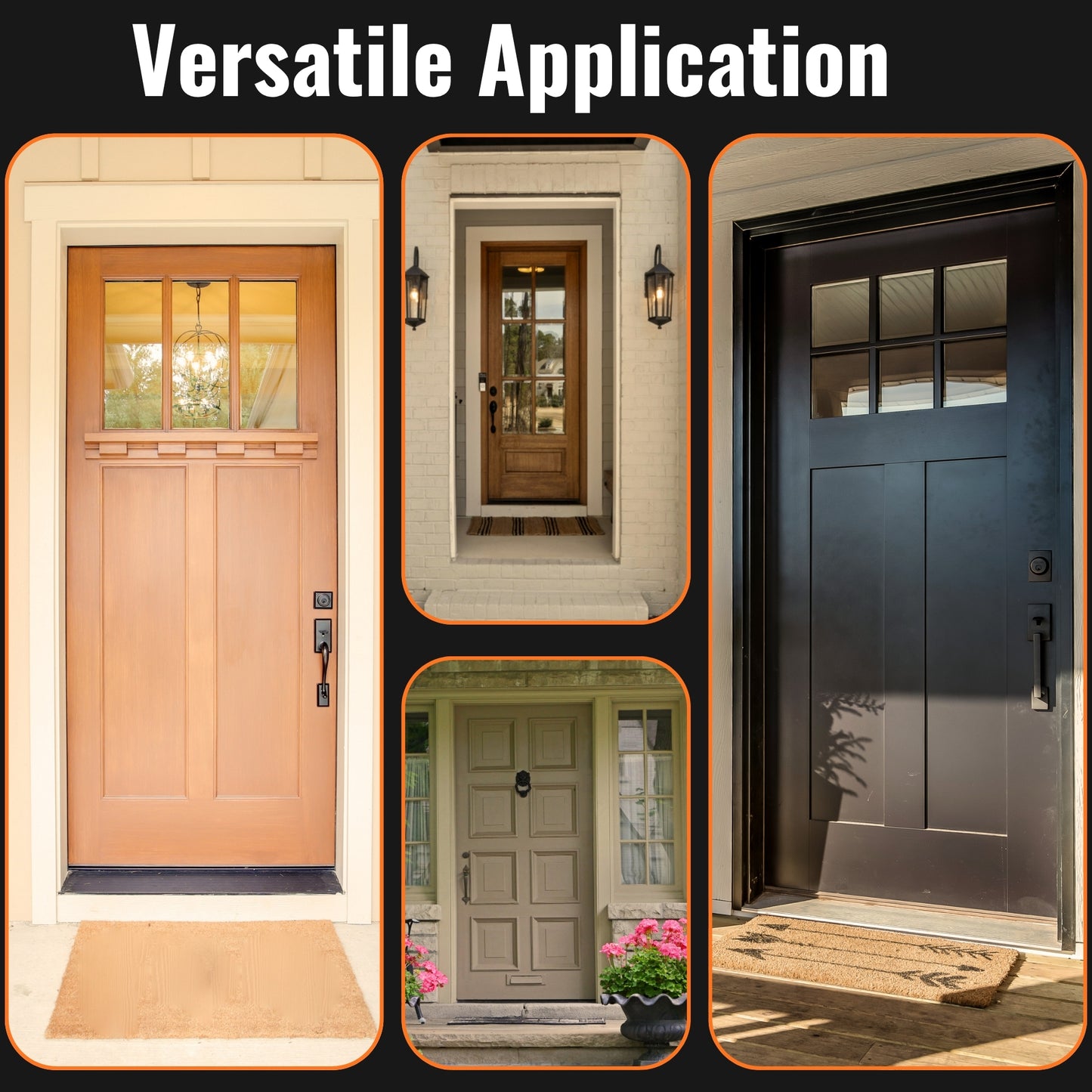 Silver Aluminum Door Threshold with PVC Seal, Available in 32 in x 5-5/8 in, 36 in x 4-9/16 in, and 36 in x 5-5/8 in Sizes