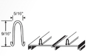 KC Hardware Large Stainless Steel Sliding Door Track Cover for Sliding, Patio, Glass & Screen Doors | Sliding Screen Door Replacement Hardware Repair