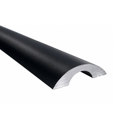 Matte Black Shower Door Threshold – 36" Aluminum Water Dam for Frameless Showers