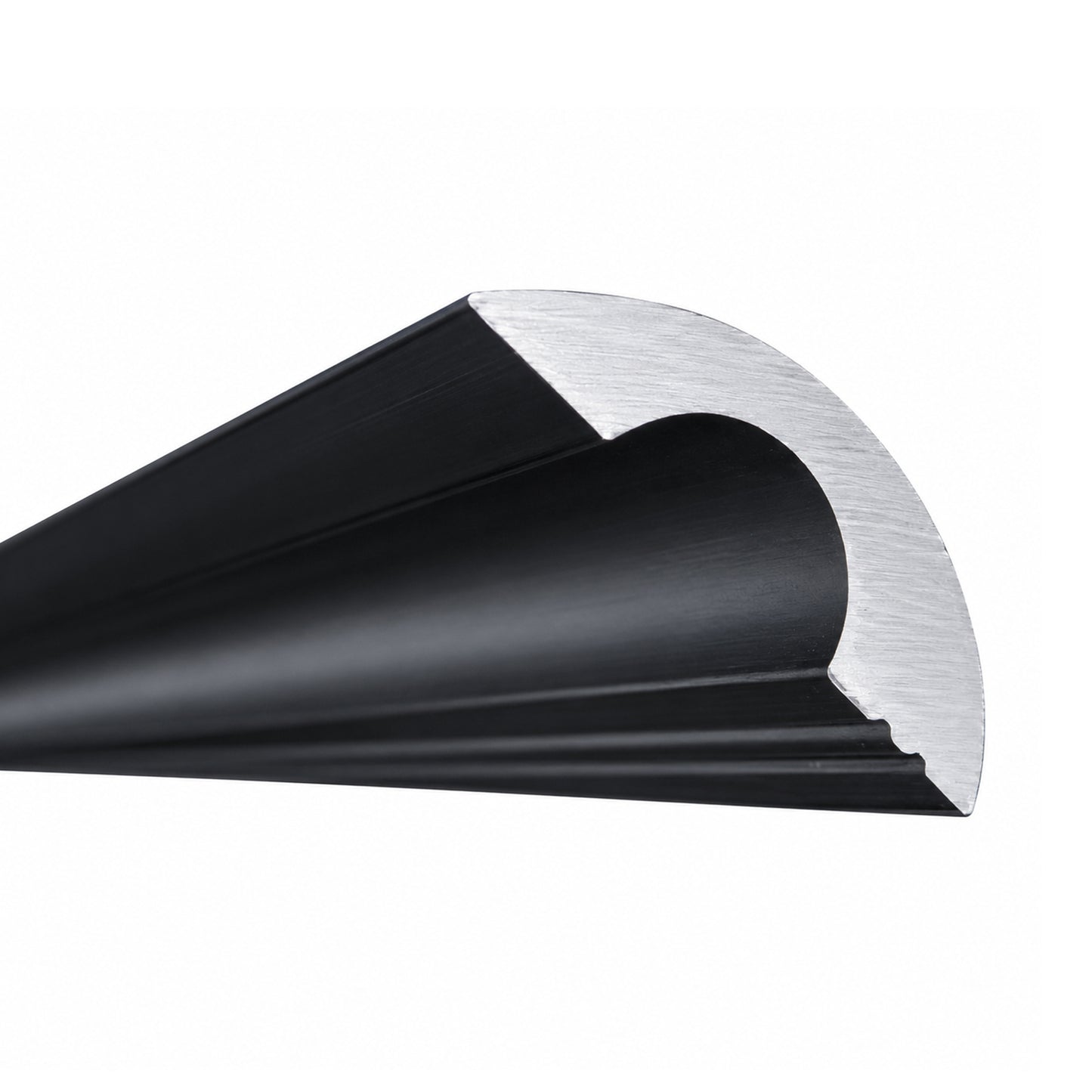 Matte Black Shower Door Threshold – 36" Aluminum Water Dam for Frameless Showers