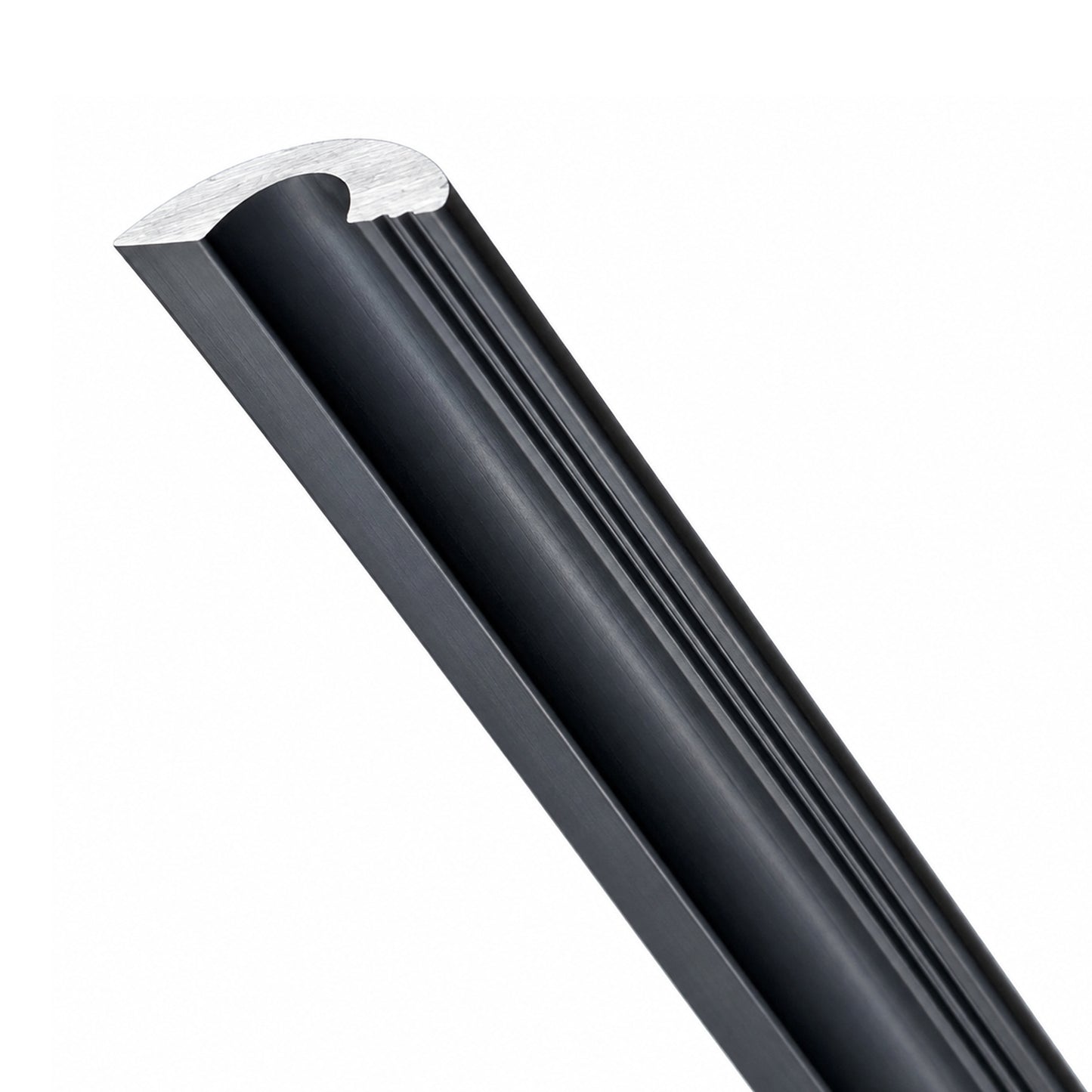 Matte Black Shower Door Threshold – 36" Aluminum Water Dam for Frameless Showers