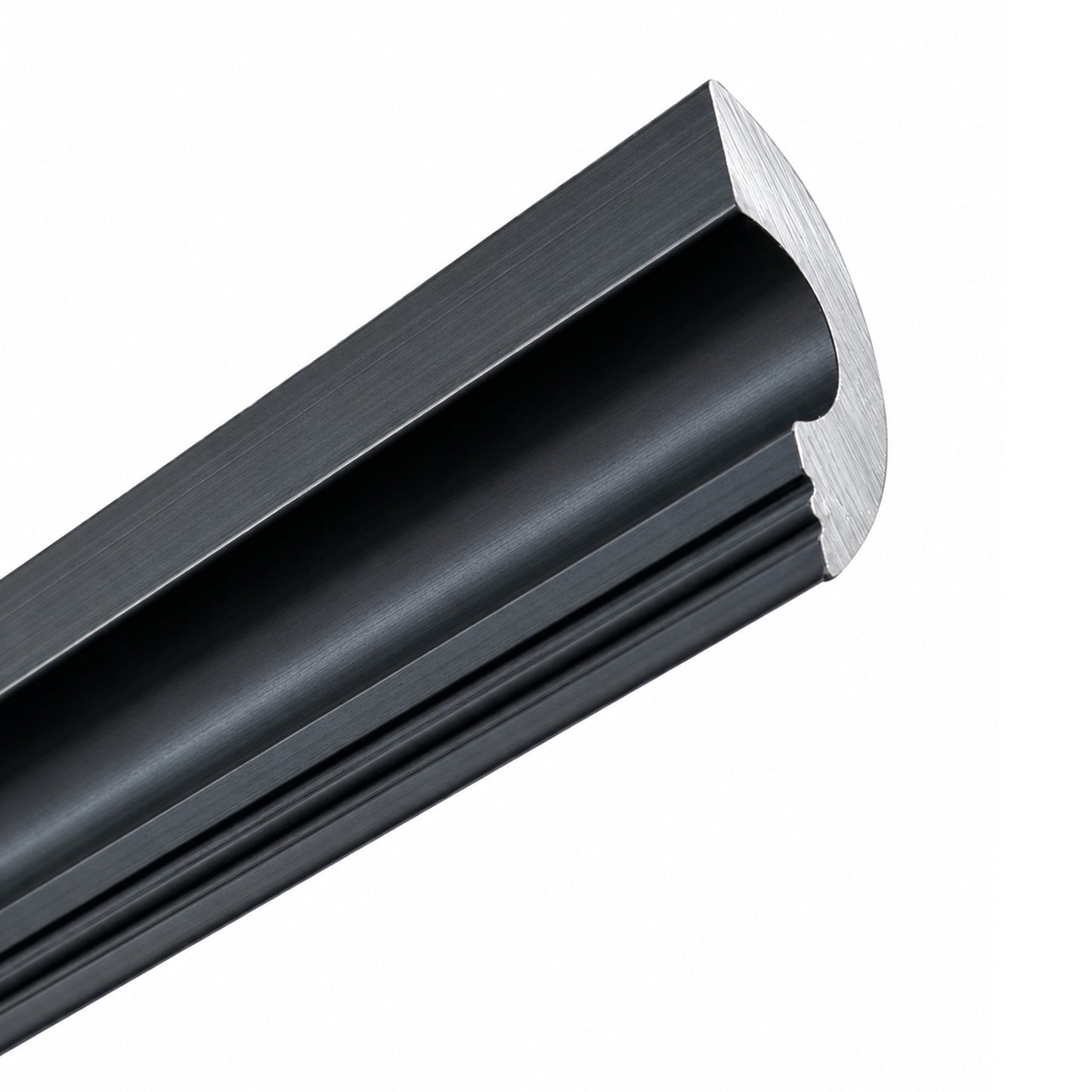 Matte Black Shower Door Threshold – 36" Aluminum Water Dam for Frameless Showers
