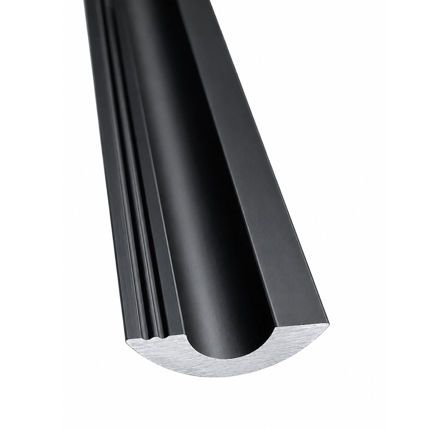 Matte Black Shower Door Threshold – 36" Aluminum Water Dam for Frameless Showers