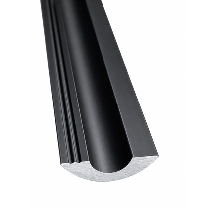 Matte Black Shower Door Threshold – 36" Aluminum Water Dam for Frameless Showers