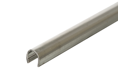 KC Sliding Door Repair Track Cover- Repair Sliding Glass Door Aluminum Tracks 1/4” x 8’, Stainless Steel
