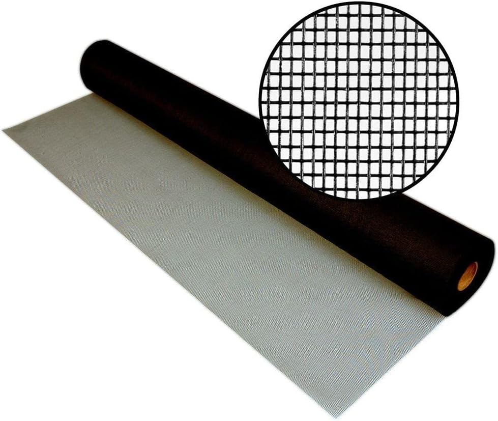 Pet Proof Window Screen Roll Charcoal 36 in x 100 in Heavy Duty