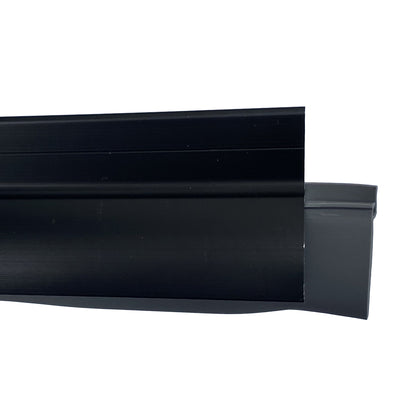 Aluminum & Vinyl Door Bottom Sweep 36" Black Anodized Finish