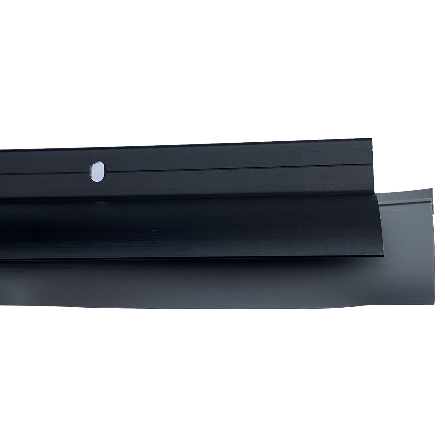 Aluminum & Vinyl Door Bottom Sweep 36" Black Anodized Finish