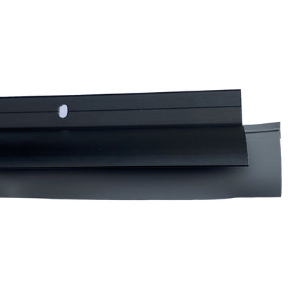Aluminum & Vinyl Door Bottom Sweep 36" Black Anodized Finish