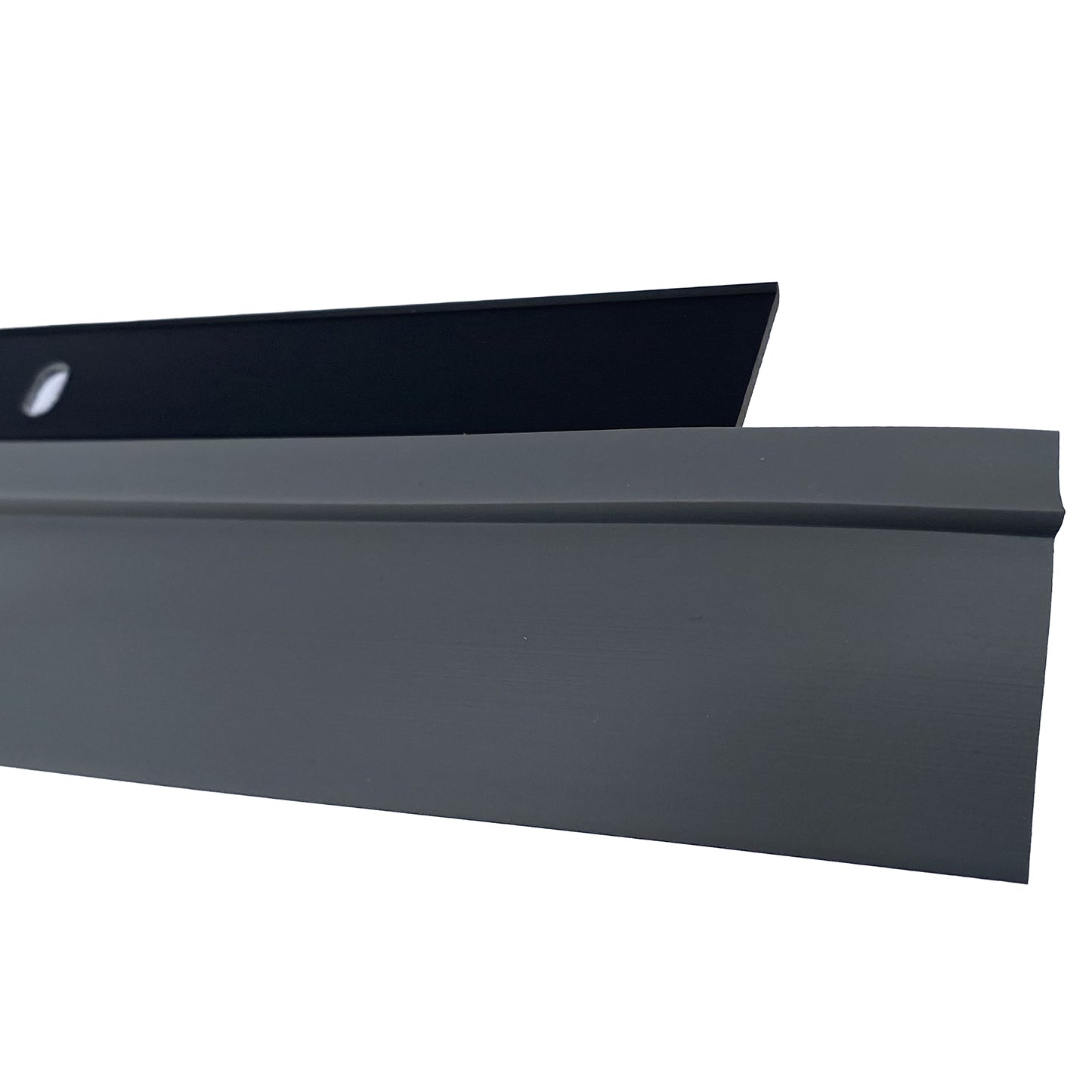 Aluminum & Vinyl Door Bottom Sweep 36" Black Anodized Finish