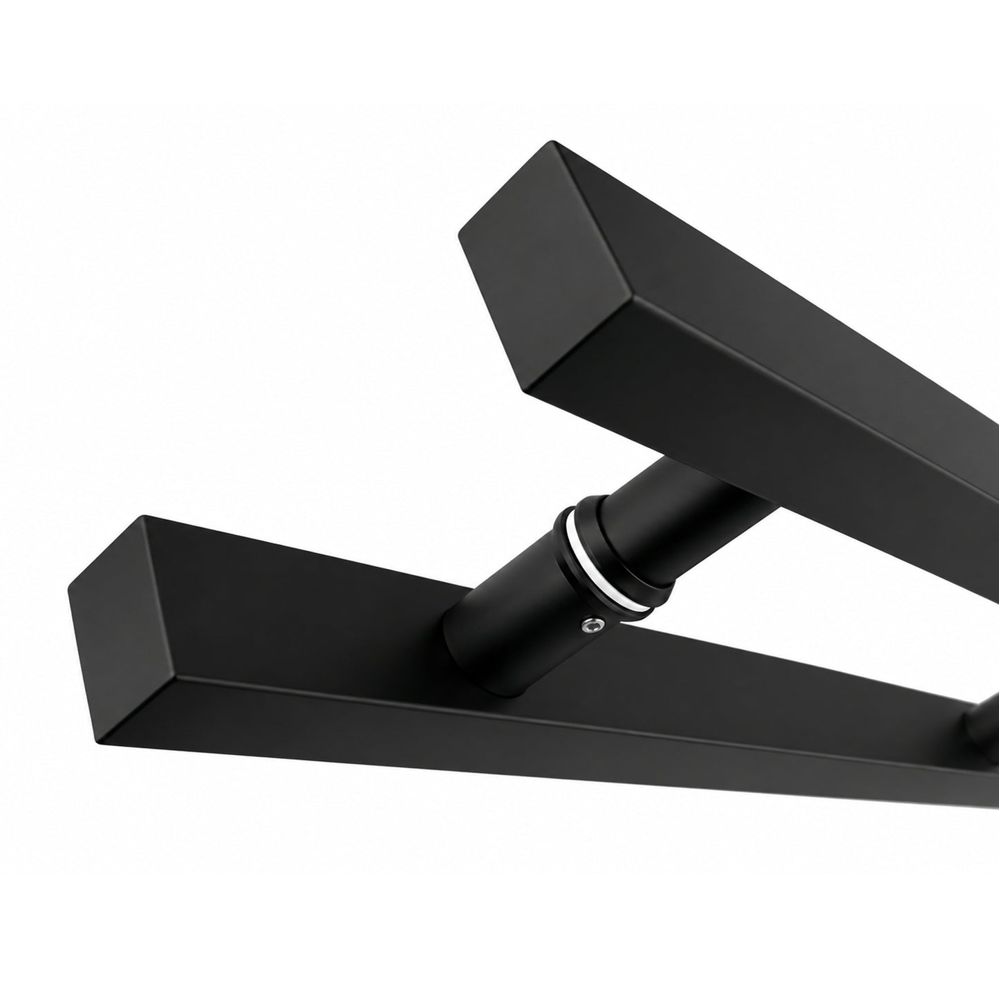 Matte Black Back-to-Back Door Pull Handle – 18", 24", 36" & 48"