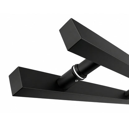 Matte Black Back-to-Back Door Pull Handle – 18", 24", 36" & 48"