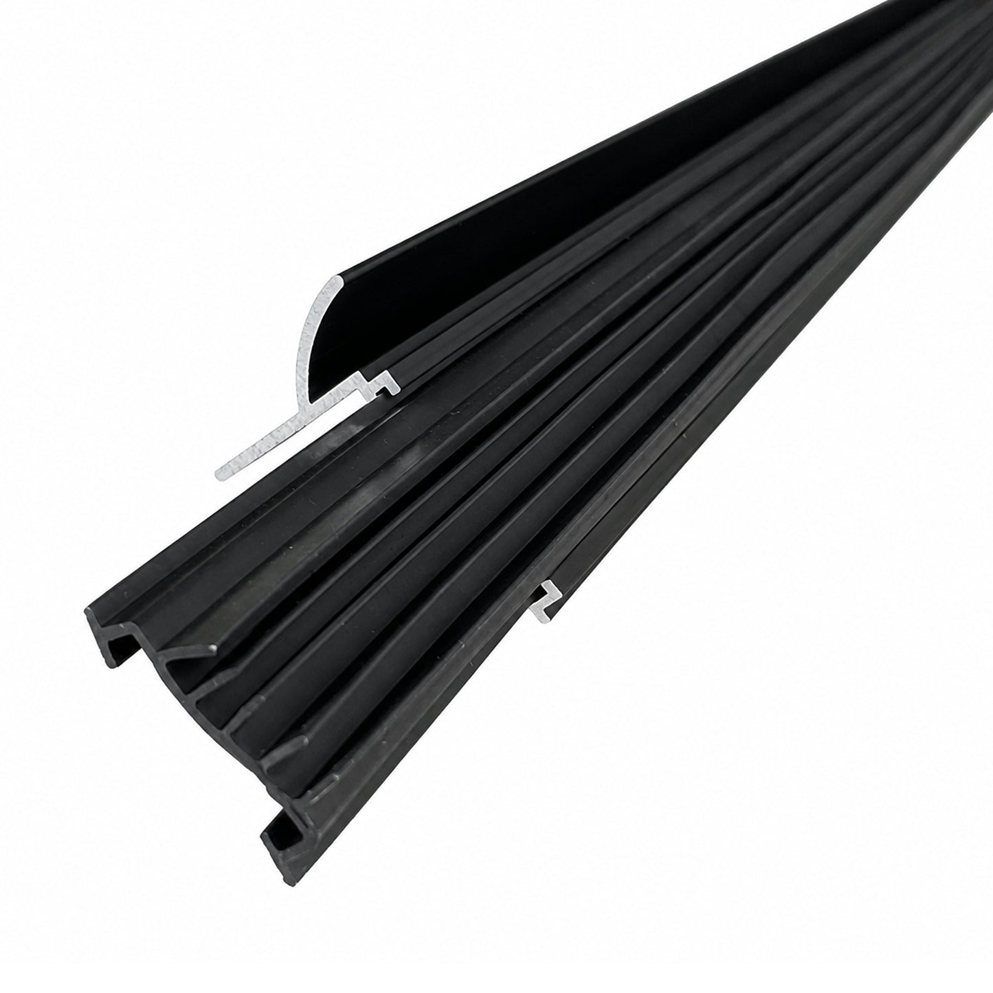 Aluminum Door Bottom Sweep Universal Fit 1-5/16" W, Door Bottom with Drip Cap, Draft Stopper, Weather Stripping Seal for Exterior and Interior Doors 36 Inch