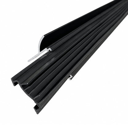 Aluminum Door Bottom Sweep Universal Fit 1-5/16" W, Door Bottom with Drip Cap, Draft Stopper, Weather Stripping Seal for Exterior and Interior Doors 36 Inch