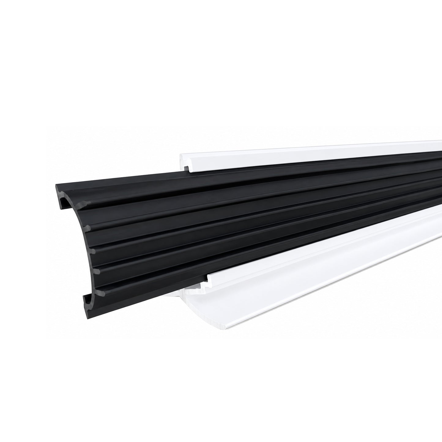 Aluminum Door Bottom Sweep Universal Fit1-5/16 W Universal Door Bottom with Drip Cap, Draft Stopper, Weather Stripping Seal for Exterior and Interior Doors (36 Inch) (White)