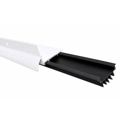 Aluminum Door Bottom Sweep Universal Fit1-5/16 W Universal Door Bottom with Drip Cap, Draft Stopper, Weather Stripping Seal for Exterior and Interior Doors (36 Inch) (White)