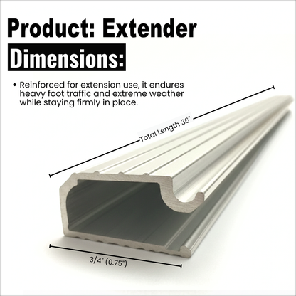 Aluminum Threshold Extension, Heavy-Duty Door Threshold Extender for Existing Threshold